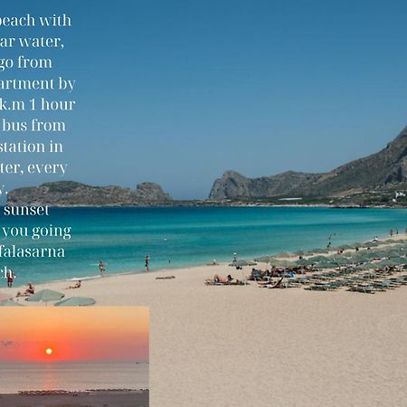 Center Manolia Dream 3 Bedroom Apartment 100M Away From The Beach Chania  Exterior foto