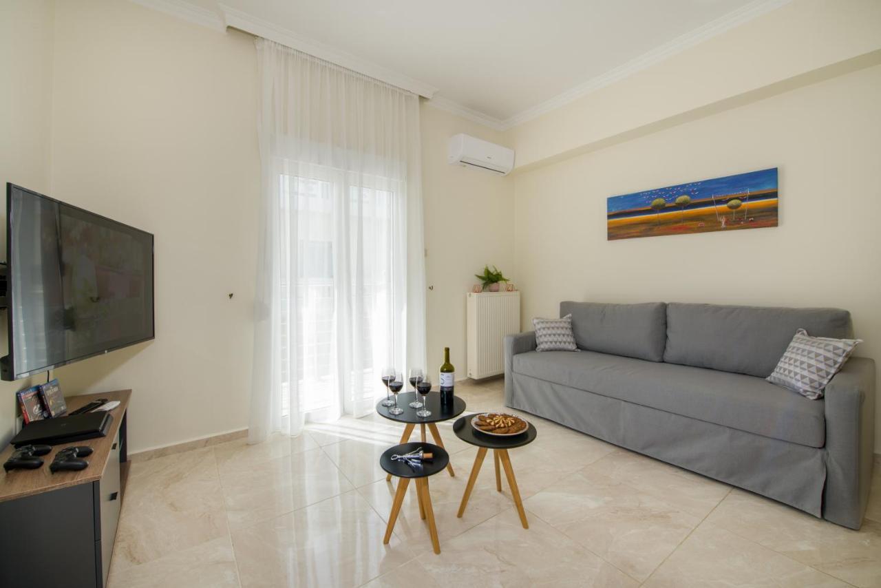 Center Manolia Dream 3 Bedroom Apartment 100M Away From The Beach Chania  Exterior foto